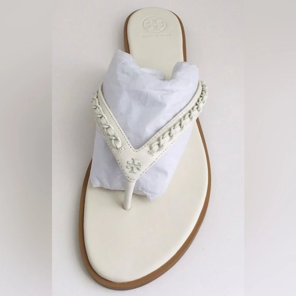 NEW Tory Burch Everly Chain Thong Sandal - Picture 2 of 12